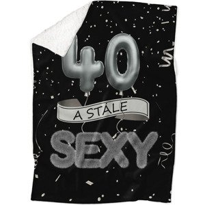 Deka Stále sexy – Černá (věk: 40, Podšití beránkem: ANO)