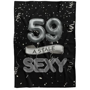 Deka Stále sexy – Černá (věk: 59, Podšití beránkem: NE)