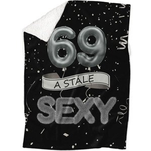 Deka Stále sexy – Černá (věk: 69, Podšití beránkem: ANO)