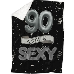 Deka Stále sexy – Černá (věk: 90, Podšití beránkem: ANO)