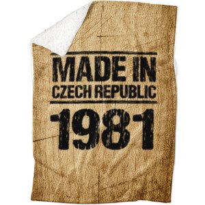 Deka Made In (rok: 1981, Podšití beránkem: ANO)