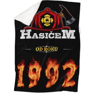 Deka Hasičem od roku (rok: 1992, Podšití beránkem: ANO)