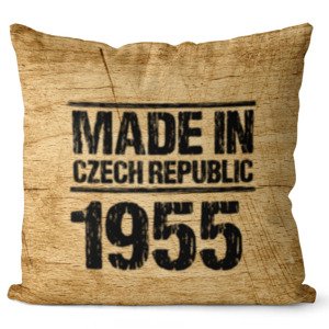 Polštář Made In + rok (Velikost: 40 x 40 cm, rok: 1955)