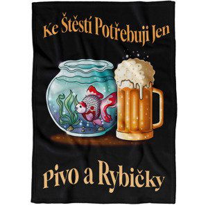 Deka Štěstí = Pivo + rybičky (Podšití beránkem: NE)