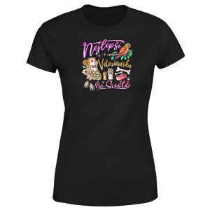 Tričko Nejlepší veterinářka – dámské (Velikost: XL, Barva trička: Černá)
