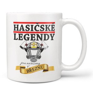 Hrnek Hasičské legendy (Měsíc: 02 – Únor, Náplň hrníčku: Směs slaných oříšků)