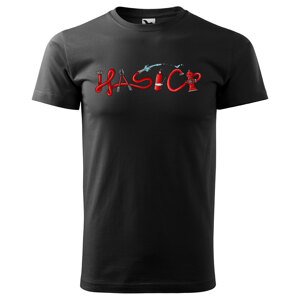 Tričko Hasiči – red (Velikost: 2XL, Typ: pro muže, Barva trička: Černá)