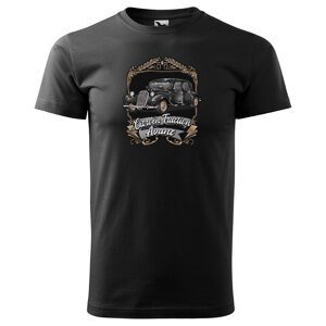 Tričko Citröen Traction Avant Black (Velikost: S, Typ: pro muže, Barva trička: Černá)