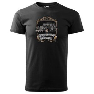 Tričko Citröen Traction Avant Black (Velikost: 2XL, Typ: pro muže, Barva trička: Černá)