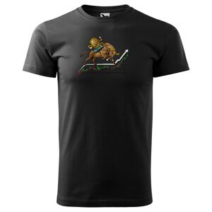 Tričko Bitcoin bull (Velikost: 3XL, Typ: pro muže, Barva trička: Černá)