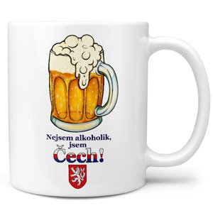 Hrnek Nejsem alkoholik, jsem Čech (Náplň hrníčku: Žádná)