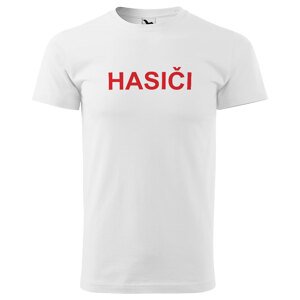 Tričko Hasiči - klasika (Velikost: XS, Typ: pro muže, Barva trička: Bílá)