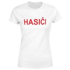 Tričko Hasiči - klasika (Velikost: XS, Typ: pro ženy, Barva trička: Bílá)