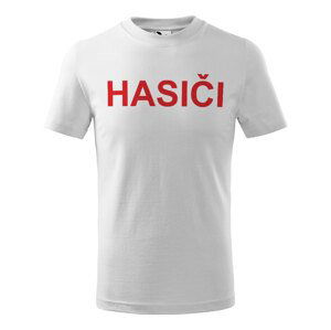 Tričko Hasiči – klasika - dětské (Velikost: 134, Barva trička: Bílá)