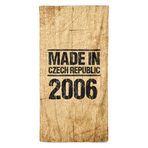 Osuška Made In (rok: 2006, Velikost osušky: 100x170cm)