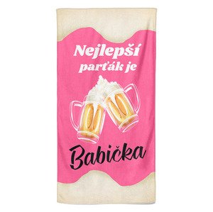 Osuška Nejlepší parťák je babička (Velikost osušky: 70x140cm)