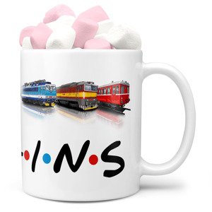 Hrnek Trains (Náplň hrníčku: Marshmallow)