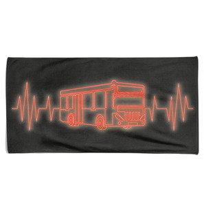 Osuška Bus heartbeat (Velikost osušky: 100x170cm)