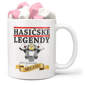 Hrnek Hasičské legendy (Měsíc: 03 – Březen, Náplň hrníčku: Marshmallow)