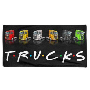 Osuška Trucks (Velikost osušky: 100x170cm)