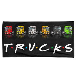 Osuška Trucks (Velikost osušky: 100x170cm)