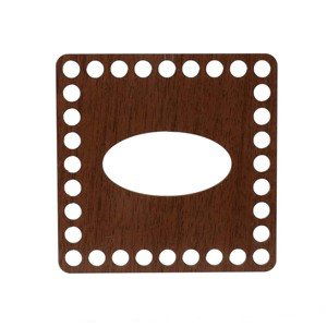 Dřevěné víko na kapesníky - čtverec ořech Zvolte variantu:: 12x12 cm