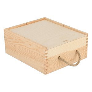 Dřevěná krabička na 4 medy