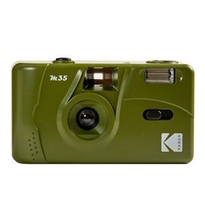 KODAK M35 fotoaparát s bleskem 31 mm f/10 olivový