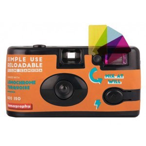 LOMOGRAPHY fotoaparát s bleskem Turquoise 400/27
