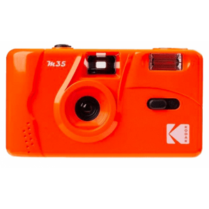 KODAK M35 fotoaparát s bleskem 31 mm f/10 Papaya
