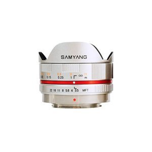 SAMYANG 7,5 mm f/3,5 UMC Fish-eye pro MFT stříbrný