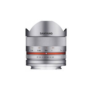 SAMYANG 8 mm f/2,8 UMC Fish-eye II pro Fujifilm X stříbrný