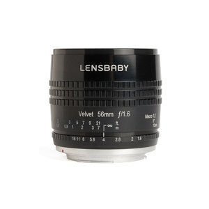 LENSBABY Velvet 56 mm f/1,6 pro Sony E černý