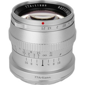 TTARTISAN 50 mm f/1,2 pro Nikon Z (APS-C) stříbrný