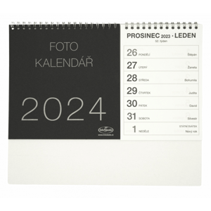 Kalendář na vlastní foto STOLNÍ 2024 černý