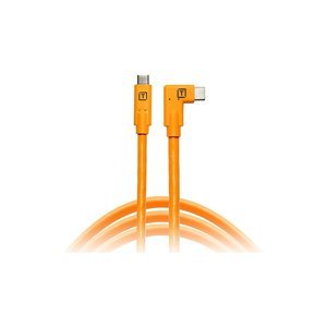TETHER TOOLS TetherPro USB-C na USB-C (zahnutý konektor) 4,6 m oranžový