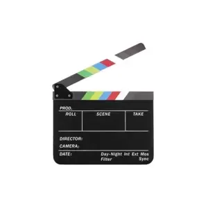 CARUBA filmová klapka Black/Color pro křídu 24,5 x 30 cm