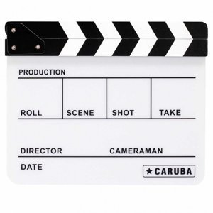 CARUBA filmová klapka White/BW pro fix 24,5 x 30 cm
