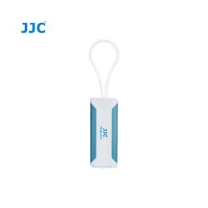 JJC pouzdro na paměťové karty + čtečka MCR-STM5WB bílé/modré