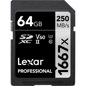 LEXAR SDXC 64GB UHS-II 1667x Pro