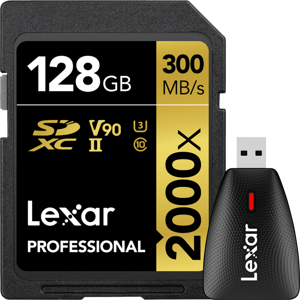 LEXAR SDHC 128GB  UHS-II R300 + Čtečka