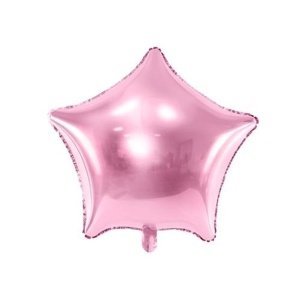 Foliový balonek hvězda světle růžová 48 cm - balené