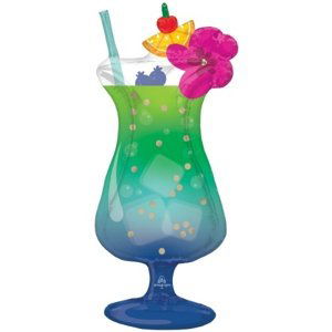 Foliový balonek Tropical Drink 40 x 93 cm