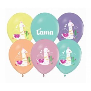 Latexové balonky Lama 30 cm - 5 ks