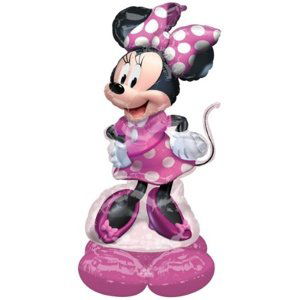 AirLoonz - stojící obří balónek Minnie Mouse 130 cm