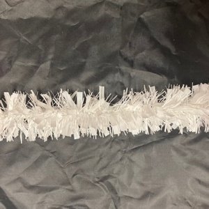 Vánoční řetěz bílý Široký 200 x 7,5 cm