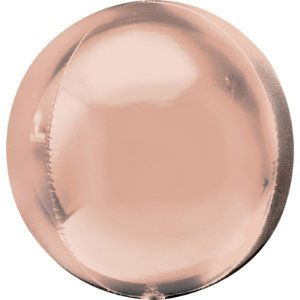 Foliový balonek jumbo koule rosegold 53 cm