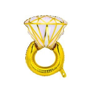 Foliový balonek Prsten zlatý JUMBO - 95 cm
