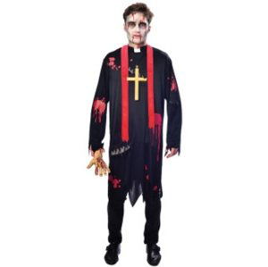 Pánský kostým zombie kněz - vel. L