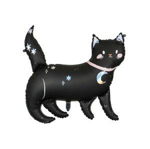 Foliový balonek černá kočka 96 x 95 cm